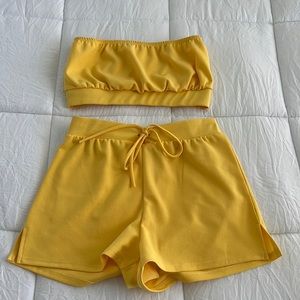 yellow two piece set